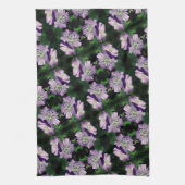 Linge De Cuisine Joli Motif de paire de fleurs de géranium violet (Vertical)