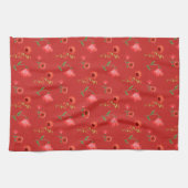 Linge De Cuisine Joli Motif Red Poppies (Horizontal)