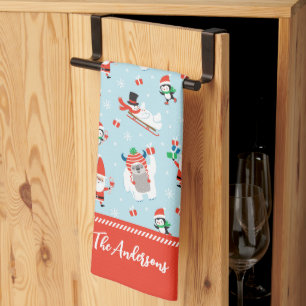 Linge De Cuisine Joli Noël hivernal fantaisiste