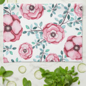 Linge De Cuisine Joli Pays Rustique Rose Floral (Plié)