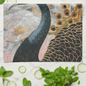 Linge De Cuisine Joli Peacock Gold Noël (Plié)