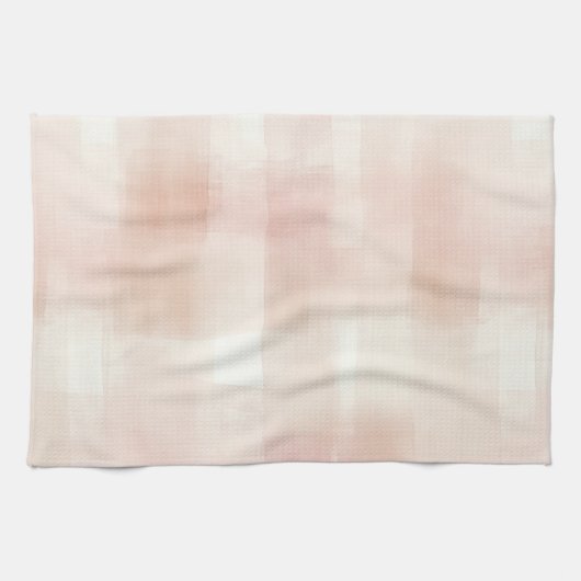 Linge De Cuisine Joli Plat Crème Rose Peach (Horizontal)