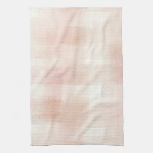 Linge De Cuisine Joli Plat Crème Rose Peach (Vertical)