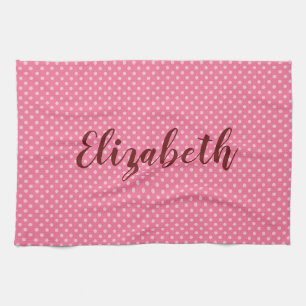 Linge De Cuisine Joli Pois rose