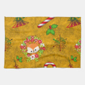 Linge De Cuisine Joli renard de Noël (Horizontal)