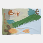 Linge De Cuisine Joli renard solitaire (Horizontal)