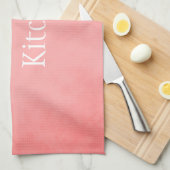 Linge De Cuisine Joli rose et blanc (Quart Plié)