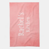 Linge De Cuisine Joli rose et blanc (Vertical)