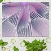 Linge De Cuisine Joli rose Fleur Moderne Abstrait Fractal Art (Plié)