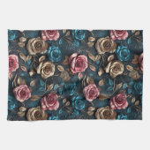 Linge De Cuisine Joli Roses d'or rose (Horizontal)