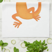 Linge De Cuisine Joli triton orangé joyeux (Plié)