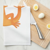 Linge De Cuisine Joli triton orangé joyeux (Quart Plié)