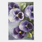 Linge De Cuisine Joli vernis violet aquarelle peinture (Vertical)