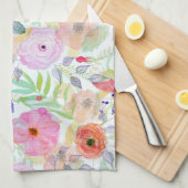 Linge De Cuisine Jolie aquarelle peinture à la main abstraite flora (Quart Plié)