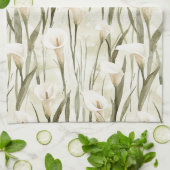 Linge De Cuisine Jolie Calla Lilly Flowers (Plié)