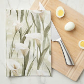 Linge De Cuisine Jolie Calla Lilly Flowers (Quart Plié)