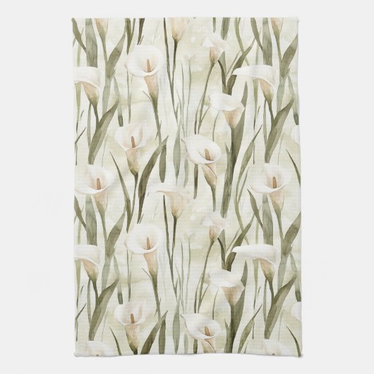 Linge De Cuisine Jolie Calla Lilly Flowers (Vertical)