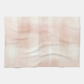 Linge De Cuisine Jolie carreaux de crème rose pêche (Horizontal)