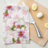 Linge De Cuisine Jolie couleur rose Fleur de cerisier (Quart Plié)