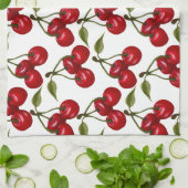 Linge De Cuisine Jolie couleur rouge cerise (Plié)