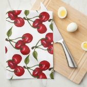 Linge De Cuisine Jolie couleur rouge cerise (Quart Plié)