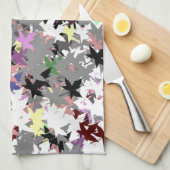 LINGE DE CUISINE JOLIE FEUILLES D'ARBRE (Quart Plié)