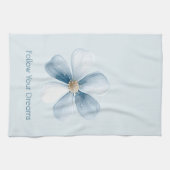 Linge De Cuisine Jolie Fleur Bleue (Horizontal)