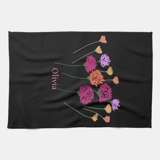 Linge De Cuisine Jolie Fleur Perdue Moderne (Horizontal)