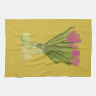 Linge De Cuisine Jolie Fleurs Modernes & poire & pomme