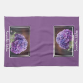 Linge De Cuisine Jolie Hydrangée violette dans Mason Jar Photo (Horizontal)