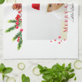 Linge De Cuisine Jolie image de Noël personnalisée (Plié)