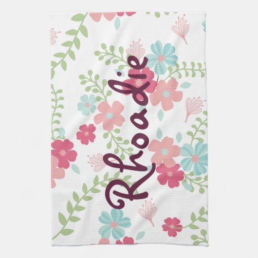 Linge De Cuisine Jolie impression florale (Vertical)