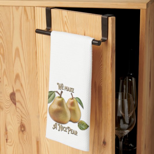 Linge De Cuisine "Jolie Ourse !" Pun de cuisine (Pliage en tiers)