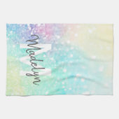 Linge De Cuisine Jolie Parties scintillant Holographique Iridescent (Horizontal)