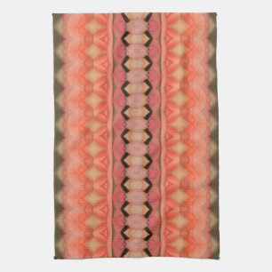 Linge De Cuisine Jolie Pêche rose et corail
