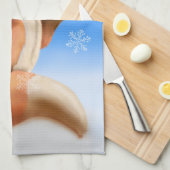 Linge De Cuisine Jolie Red Fox Woodland Noël Neige (Quart Plié)