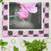 Linge De Cuisine Jolie rose Roses (Plié)