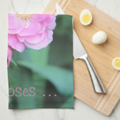 Linge De Cuisine Jolie rose Roses (Quart Plié)