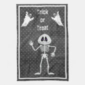 Linge De Cuisine Jolie squelette Halloween (Vertical)