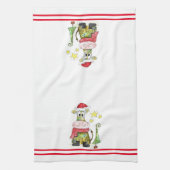 Linge De Cuisine Jolie vache de Noël Whimsical (Vertical)