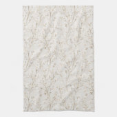 Linge De Cuisine Jolies Fleurs Blanc Crème (Vertical)