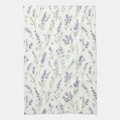 Linge De Cuisine Jolies fleurs blanches lavande (Vertical)
