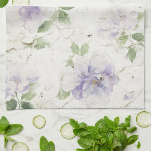Linge De Cuisine Jolies fleurs de lavande violette