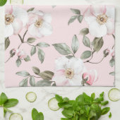 Linge De Cuisine Jolies Fleurs Roses et Blanches Shower de Mariage (Plié)