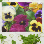 Linge De Cuisine Jolies Pansies (Plié)