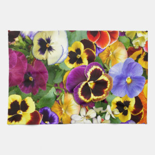 Linge De Cuisine Jolies Pansies
