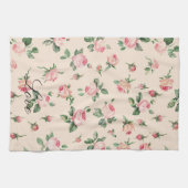 Linge De Cuisine Jolies Roses Fleurs Rose Lancement de Mariée (Horizontal)