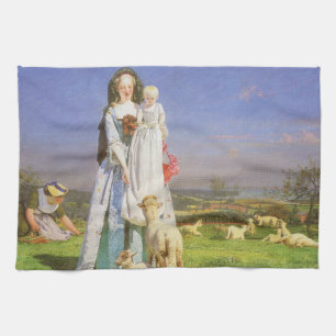 Linge De Cuisine Jolis agneaux bêlants par Ford Madox Brown