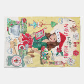 Linge De Cuisine Jolis biscuits de Noël Casse-Noisette Mme Santa fe (Horizontal)