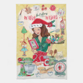 Linge De Cuisine Jolis biscuits de Noël Casse-Noisette Mme Santa fe (Vertical)